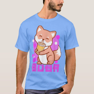 Fo Bubble Tea Anime Boba Kawaii Neko Girls 1365 T-shirt