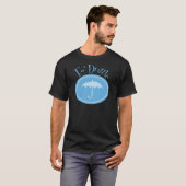 Fo' Drizzle Retro Umbrella - blauw T-shirt (Voorkant volledig)