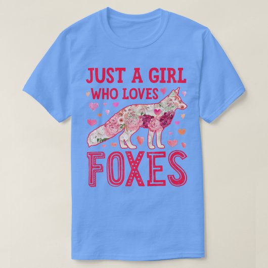 Fo Just A Girl Who Loves Foes Flower Funny Women F T-shirt (Design voorkant)