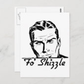 Fo' Shizzle Retro Man Briefkaart (Voorkant / Achterkant)