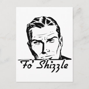 Fo' Shizzle Retro Man Briefkaart