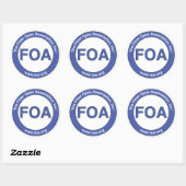 FOA grote logo stickers (Vel)
