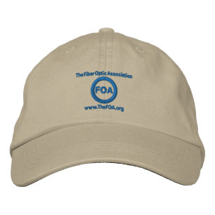 FOA logo geborduurd pet