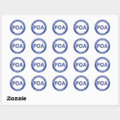 FOA logo kleine stickers (Vel)