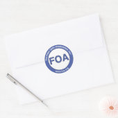 FOA logo kleine stickers (Envelop)