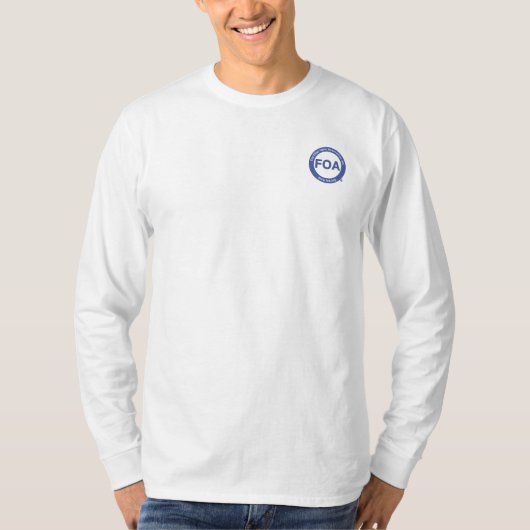 FOA logo lange hoes t-shirt (Voorkant)