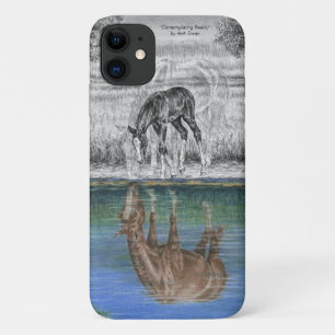 Foaalwaterreflectie van paarden Case-Mate iPhone case