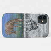 Foaalwaterreflectie van paarden Case-Mate iPhone case (Achterkant (horizontaal))