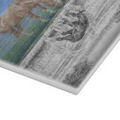 Foaalwaterreflectie van paarden snijplank (Hoek)