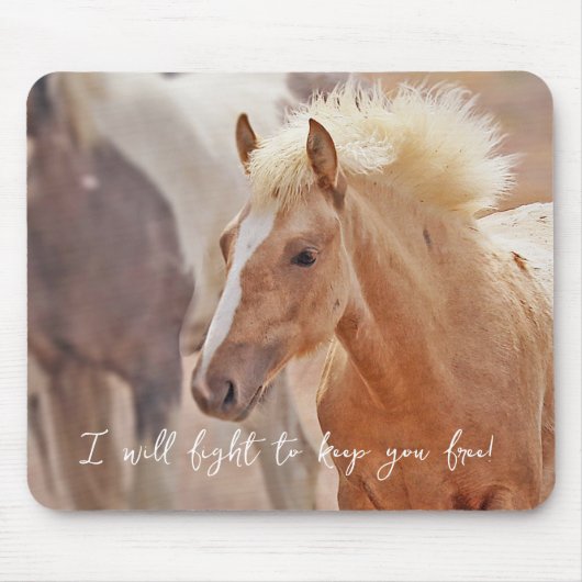 Foal Freedom Pledge Mousepad Muismat (Voorkant)