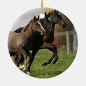 Foal Running Keramisch Ornament (Achterkant)