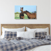 Foalen afspelen 2 canvas afdruk (Insitu (Slaapkamer))