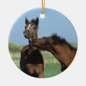 Foalen afspelen 2 keramisch ornament (Voorkant)