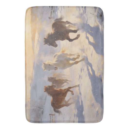 Foals at Play Badmat (Voorkant Verticaal)