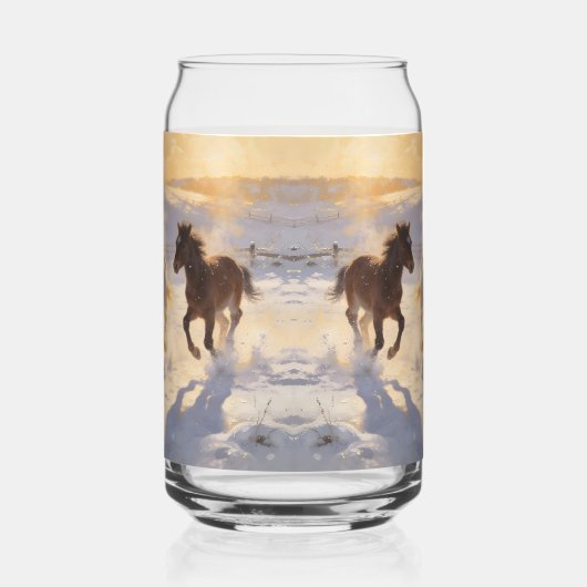 Foals at Play Blikvorm Glas (Rechts)