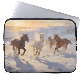 Foals at Play Laptop Sleeve