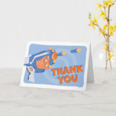 Foam dart pistool party Bedankt Kaart (Gele Bloem)