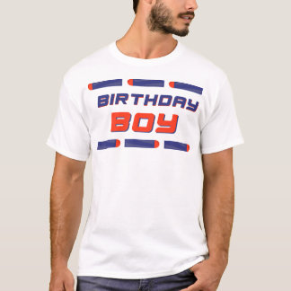 Foam Dart War Birthday Boy T-shirt
