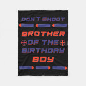 Foam Dart War Verjaardag Broer van de Verjaardag J Fleece Deken (Voorkant)