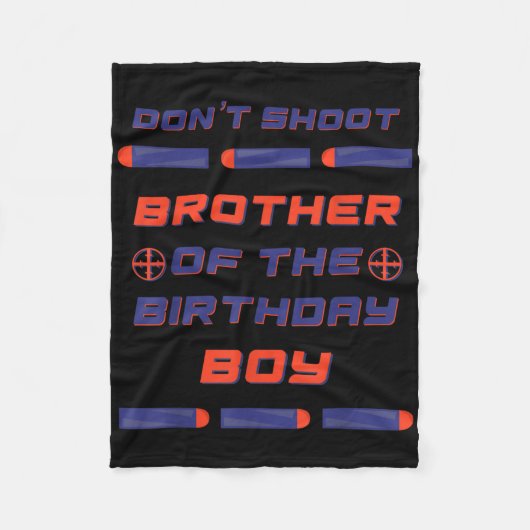 Foam Dart War Verjaardag Broer van de Verjaardag J Fleece Deken (Voorkant)