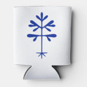 Foam Koelbox met een Blue Solid Sapling Blikjeskoeler (Voorkant)