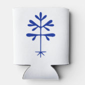 Foam Koelbox met een Blue Solid Sapling Blikjeskoeler (Achterkant)