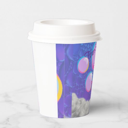 Foam Party Verjaardag Papieren Bekers (Rechts)