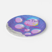 Foam Party Verjaardag Papieren Bordje (Gekanteld)