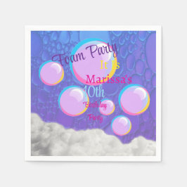 Foam Party Verjaardag Servet