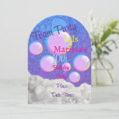 Foam Party verjaardagsuitnodigingen Kaart (Staand voorkant)