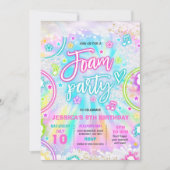 Foam Verjaardagsfeestje Zwembad Splash Pad Tie Dye Kaart (Voorkant)