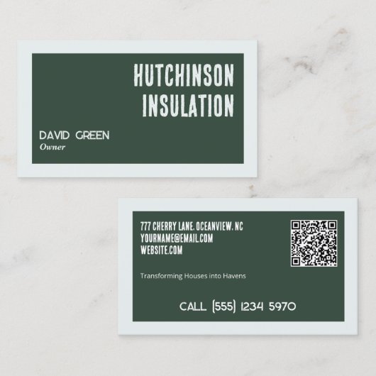 Foam Visitekaartjes met aangepaste QR (Voorkant / Achterkant)