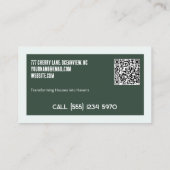 Foam Visitekaartjes met aangepaste QR (Achterkant)