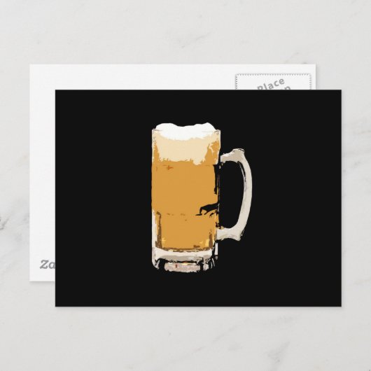 Foamie Mok van de Pop van bier Briefkaart (Voorkant / Achterkant)