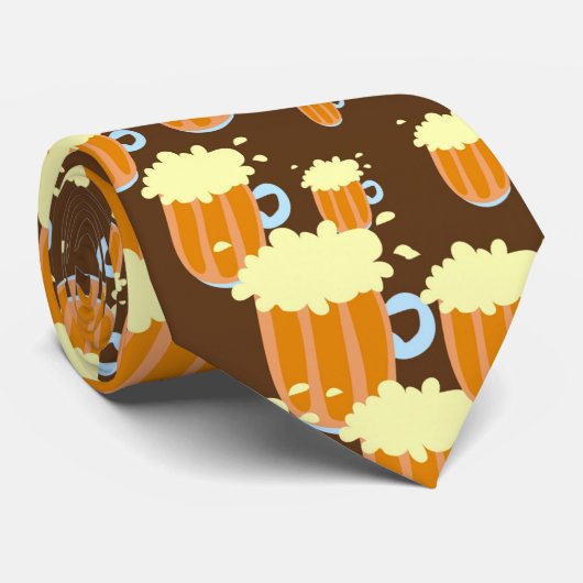 Foaming Beer Mok Stropdas (Opgerold)