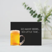 Foamy Beer Mok Briefkaart (Staand voorkant)