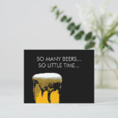 Foamy Beer Mok Briefkaart (Staand voorkant)