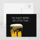 Foamy Beer Mok Briefkaart (Voorkant / Achterkant)