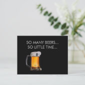 Foamy Beer Mok Briefkaart (Staand voorkant)