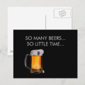 Foamy Beer Mok Briefkaart (Voorkant / Achterkant)