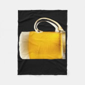 Foamy Beer Mok Fleece Deken (Voorkant)