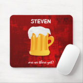 Foamy Beer Mok op de Abstracte achtergrond van Gru Muismat (Met muis)