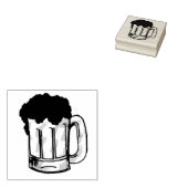 Foamy Beer Mok Stein Ale Bar Drink Stempel (Gestempeld)