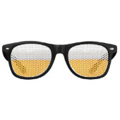 Foamy Beer Party Shades Retro Zonnebril (Voorkant)