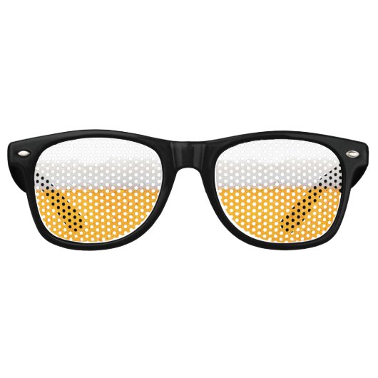Foamy Beer Party Shades Retro Zonnebril (Voorkant)