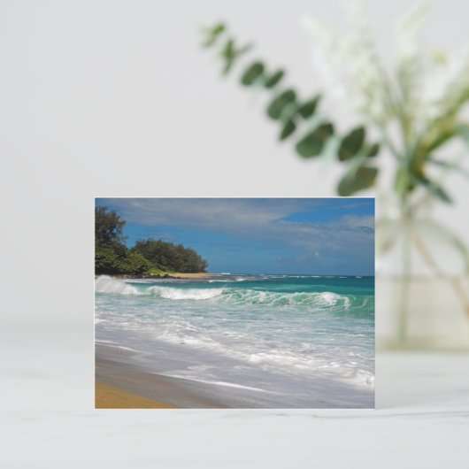 Foamy Surf Briefkaart (Staand voorkant)