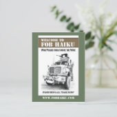 FOB Haiku Book cover briefkaart (Staand voorkant)