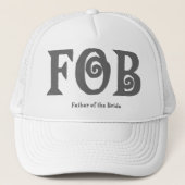 FOB "Vader van de Bride" Pet. Trucker Pet (Voorkant)