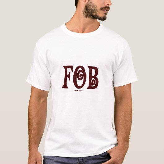 FOB (vader van de Bride) T-Shirt Brown (Voorkant)