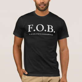 FOB - Vader van de bruid bruiloft T-shirt - Zwart